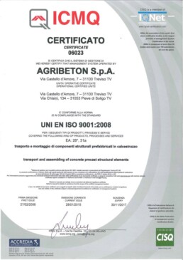 CERTIFICAZIONE IQNET CISQ ICMQ 2