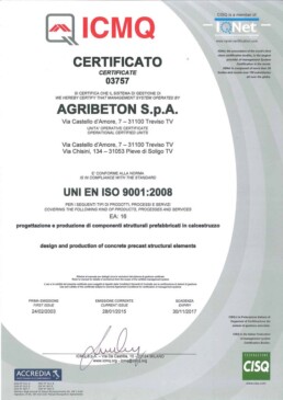 CERTIFICAZIONE IQNET CISQ ICMQ